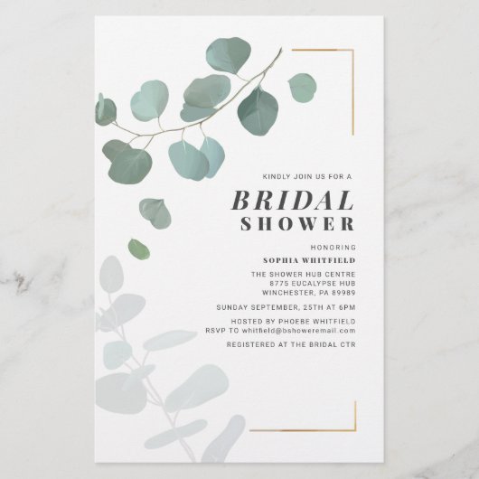 Papeterie Fête des mariées budgétaire verte Eucalyptus Succu (Devant)