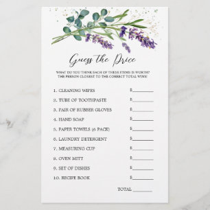 Papeterie Fête des mariées Devis Prix Jeu Lavender Eucalyptu