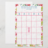 Papeterie Fête des mariées tropicale de Bingo nuptiale (Devant / Derrière)