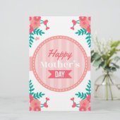 Papeterie fête des mères florale (Debout devant)