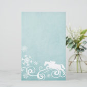 Papeterie Fête du Cheval de neige Noël (Debout devant)