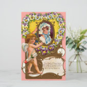 Papeterie Fête Vintage de la Saint-Valentin (Debout devant)