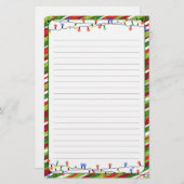 Papeterie Fêtes de Noël encadrées (Devant / Derrière)