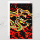 Papeterie Feu de dragon sur Lucky Energy (Devant / Derrière)