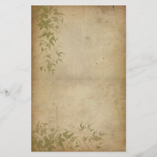 Papeterie Feuillage vintage - lierre (Devant)