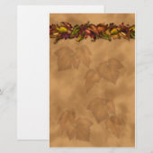 Papeterie Feuille d'automne (Devant / Derrière)