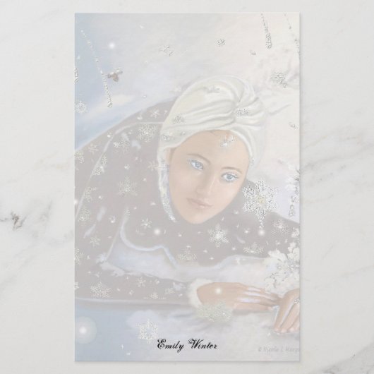 Papeterie Feuille de la Reine des neiges ! (Devant)