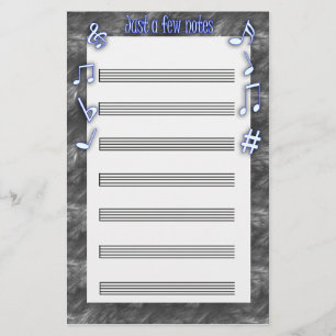 Papeterie feuille de musique