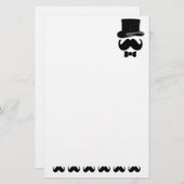 Papeterie Feuille de papier moustache (Devant / Derrière)