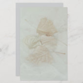 Papeterie Feuille doux beige chaud arrière - plan abstrait (Devant / Derrière)