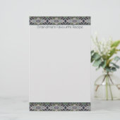 Papeterie Feuille fixe décorative personnalisée (Debout devant)