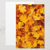 Papeterie Feuilles d'automne (Devant / Derrière)
