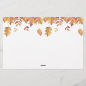 Papeterie Feuilles d'automne - Qui suis-je jeu de douche nup (Dos)