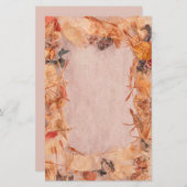 Papeterie Feuilles de chute, tiges, graines deviennent jaune (Devant / Derrière)