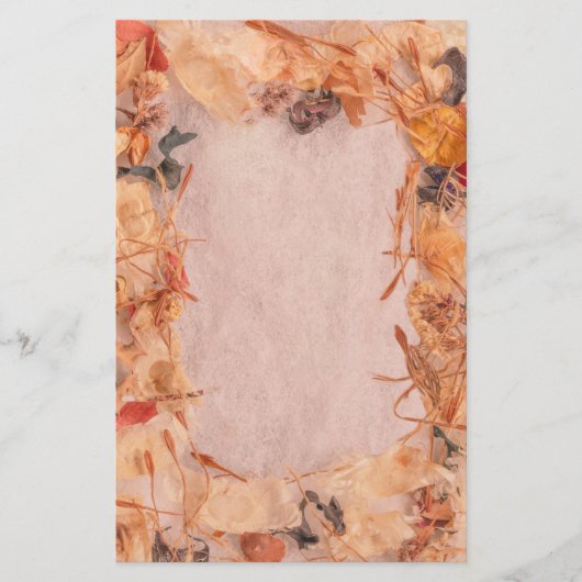 Papeterie Feuilles de chute, tiges, graines deviennent jaune (Devant)