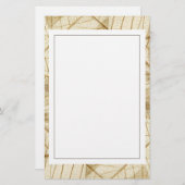 Papeterie Feuilles de dentelle de crème pâle rustique (Devant / Derrière)