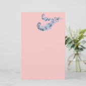 Papeterie FEUILLES DE DIAMANT, rose, noir et blanc (Debout devant)