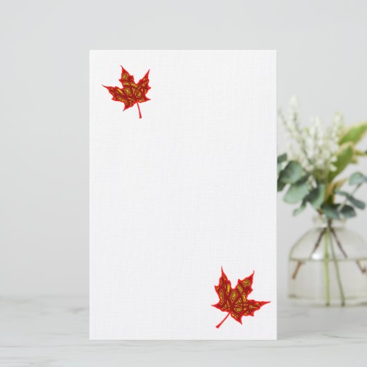 Papeterie Feuilles de feu (Debout devant)