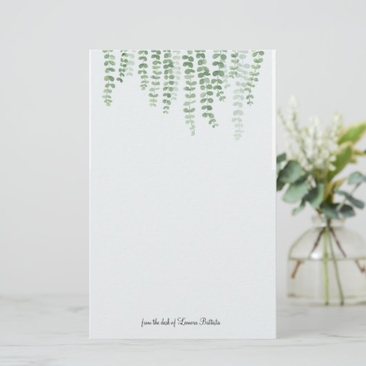 Papeterie Feuilles modifiables à partir d'un panier (Debout devant)