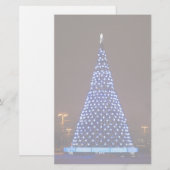 Papeterie Feux bleus sapin (Devant / Derrière)