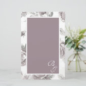 Papeterie Fiançailles rose poussiéreuse (Debout devant)