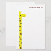 Papeterie Fière Giraffe (Devant / Derrière)
