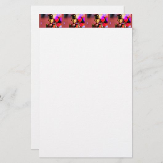 Papeterie figurine de soldat de jouets de Noël SlipperyJoe g (Devant / Derrière)