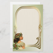 Papeterie Fille de Noël Holly (Devant / Derrière)