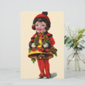 Papeterie Fille de Noël Vintage (Debout devant)