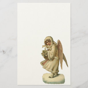 Papeterie Fille victorienne d'ange de Noël