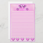 Papeterie Filles jumelles stationnaires (Devant / Derrière)