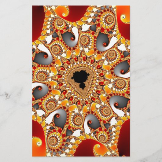 Papeterie Fire fractal (Devant)