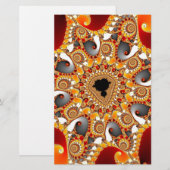 Papeterie Fire fractal (Devant / Derrière)