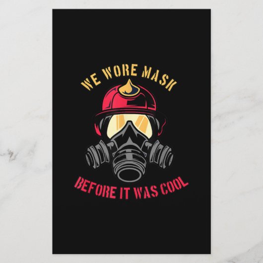 Papeterie Firefighter | Wore Mask Before It Ce qui est cool (Devant)