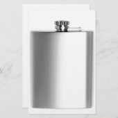 Papeterie Flacon de hanche d'acier inoxydable (Devant / Derrière)