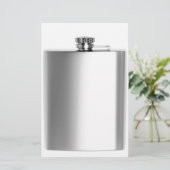 Papeterie Flacon de hanche d'acier inoxydable (Debout devant)