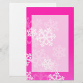 Papeterie Flacon de Noël rose et blanc (Devant / Derrière)