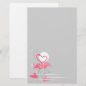 Papeterie Flamant rose Love Side (Devant / Derrière)
