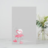 Papeterie Flamant rose Love Side (Debout devant)