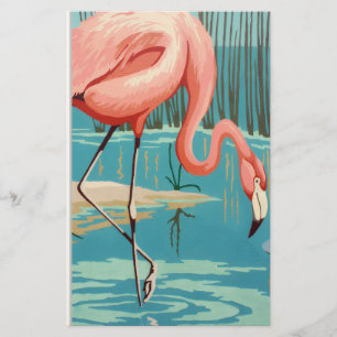Papeterie Flamant Rose Vintage
