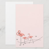 Papeterie Flamants roses Pink Trio (Devant / Derrière)