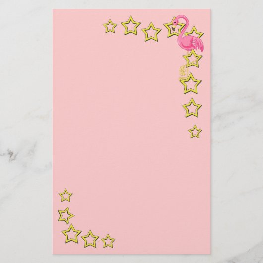 Papeterie Flamants roses roses (Devant)