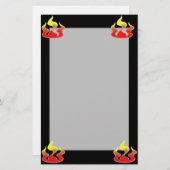 Papeterie Flames (Devant / Derrière)