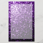 Papeterie Flamme de parties scintillant foncé violet brillan (Devant)