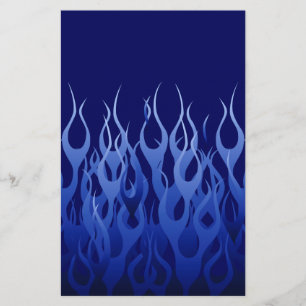 Papeterie Flammes de course cool Blue Automotive