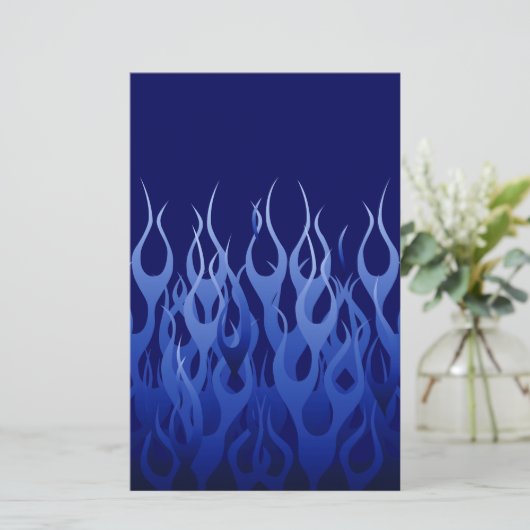 Papeterie Flammes de course cool Blue Automotive (Debout devant)