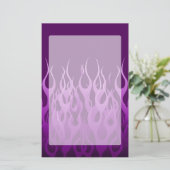 Papeterie Flammes de course violet (Debout devant)