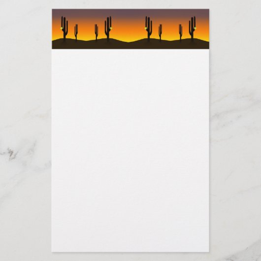 Papeterie Fleur Cactus (Devant)