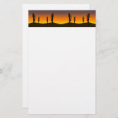 Papeterie Fleur Cactus (Devant / Derrière)