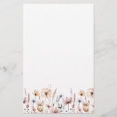 Papeterie Fleur de Boho aquarelle sauvage (Devant)